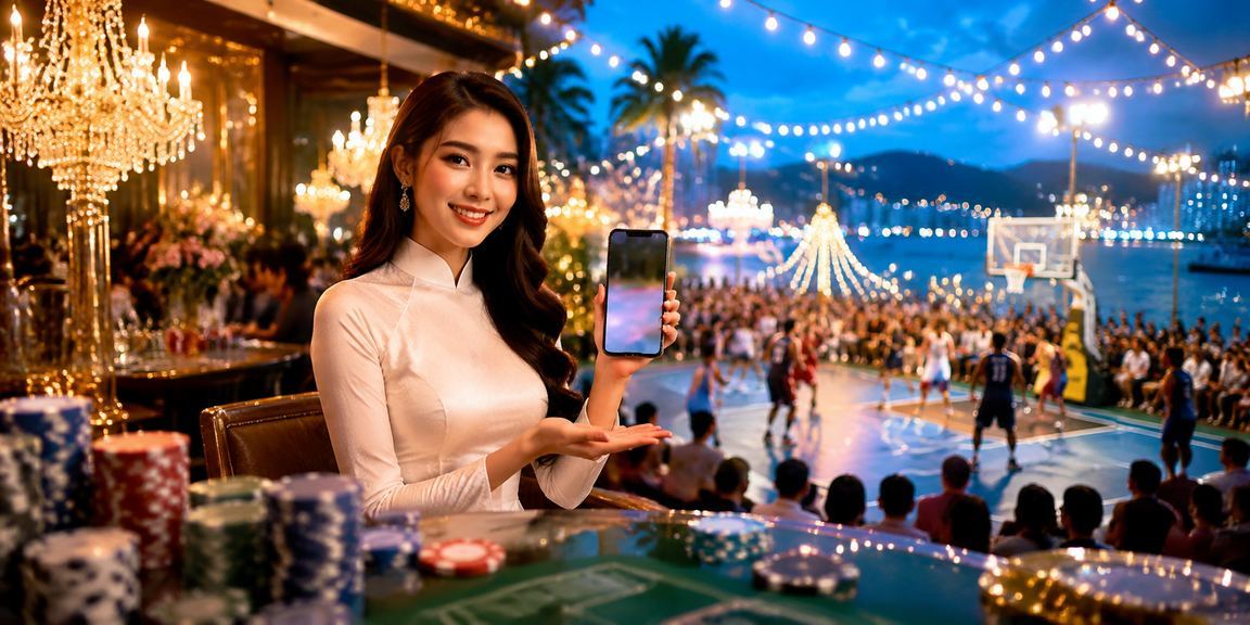 Cá cược bóng rổ tại Phú Quốc với trang phục áo dài truyền thống
